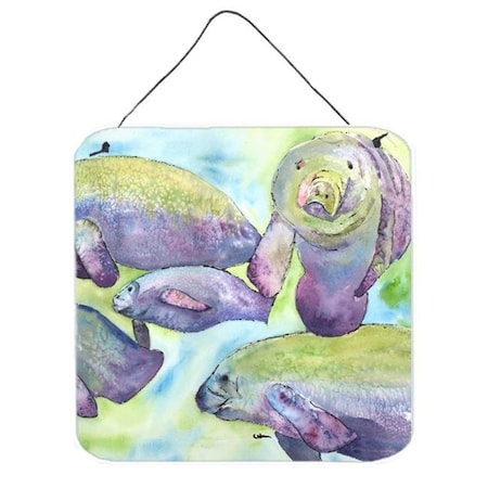 Manatee Aluminium Metal Wall Or Door Hanging Prints